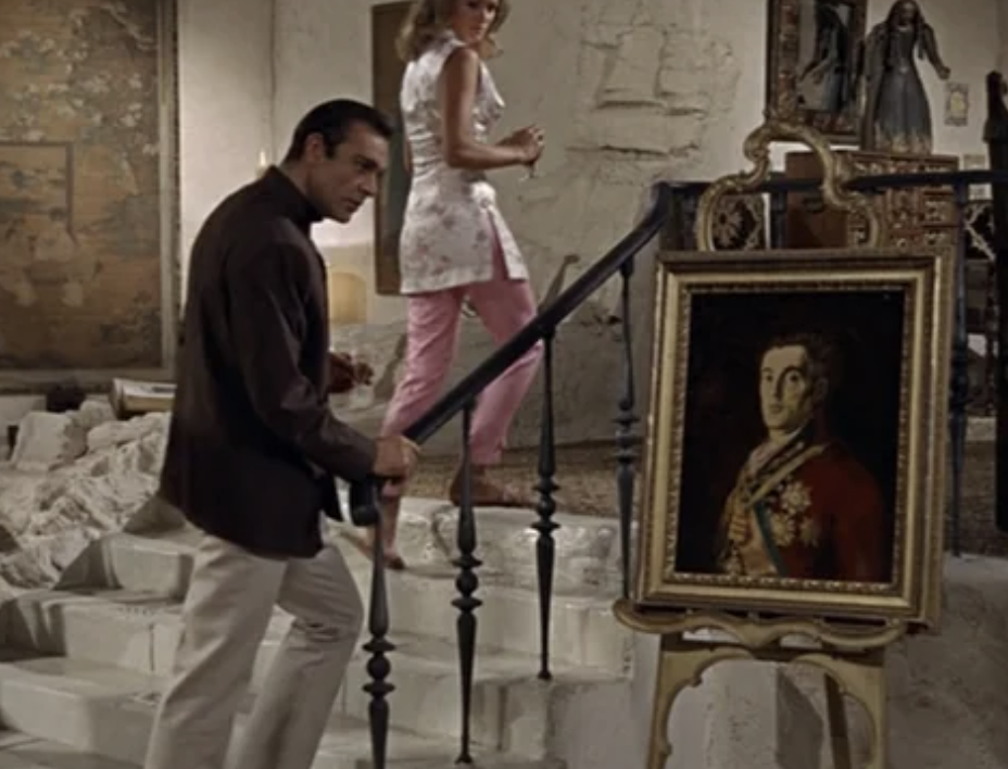 “Not only was a replica of the stolen painting ‘Portrait of the Duke of Wellington’ put in the first Bond movie (Dr. No) as a sight gag, but the replica painting was also stolen.”